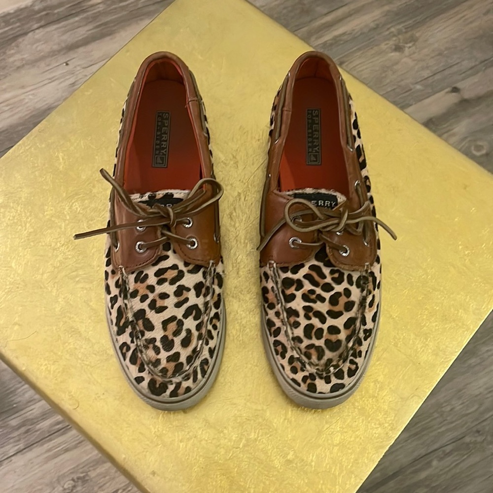 🐆 Sperry Leopard Fur Top Slider’s 🐆